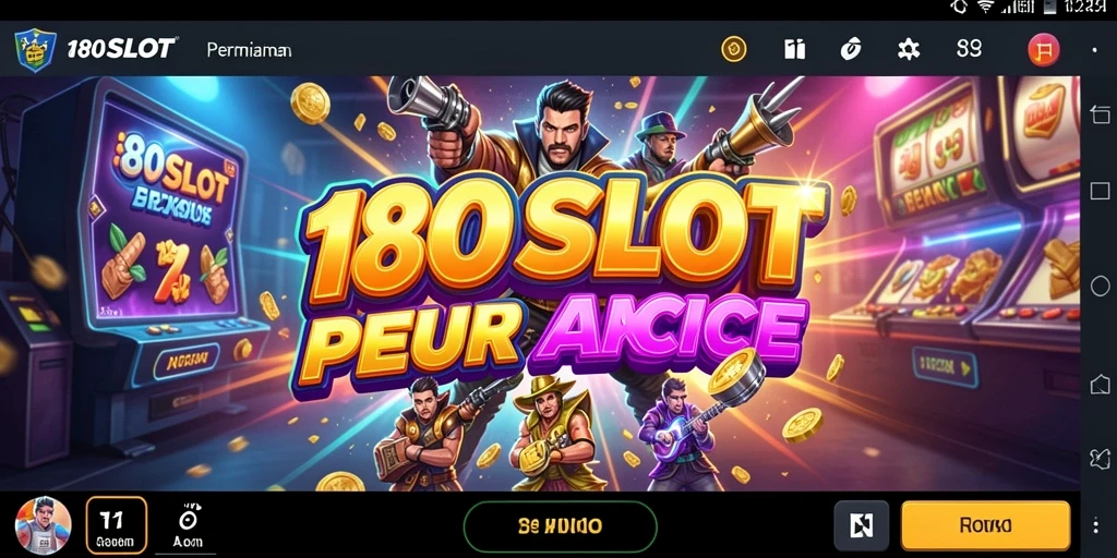 Tampilan gameplay seru di 180SLOT dengan berbagai tema menarik.