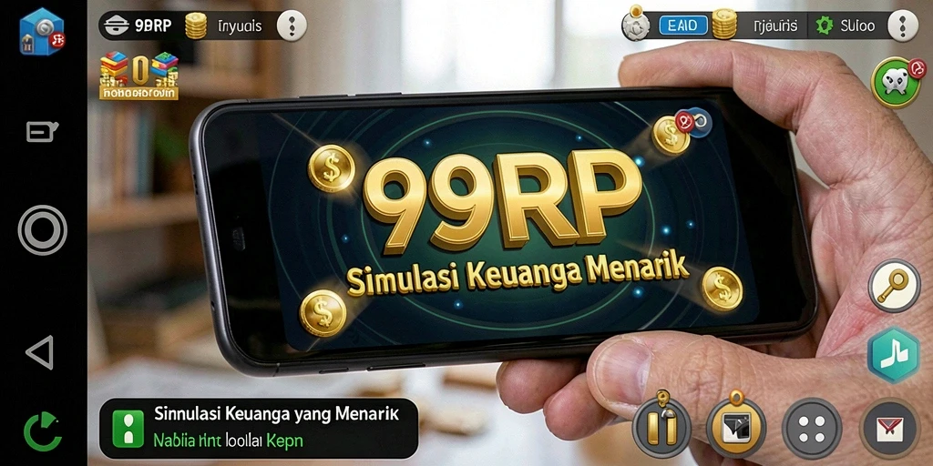 Gameplay <strong>99RP</strong> menampilkan simulasi keuangan yang menarik dan edukatif.
