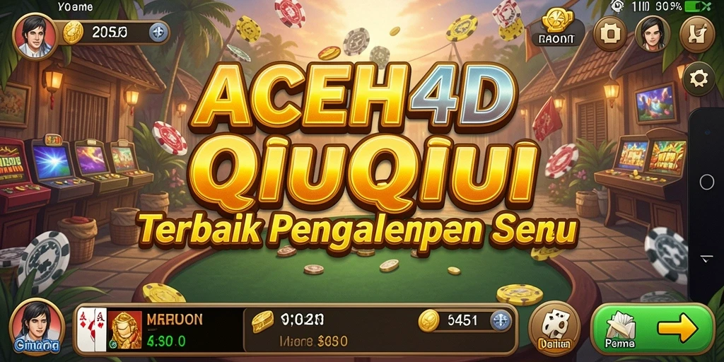 Tampilan menarik dari gameplay QiuQiu di ACEH4D.