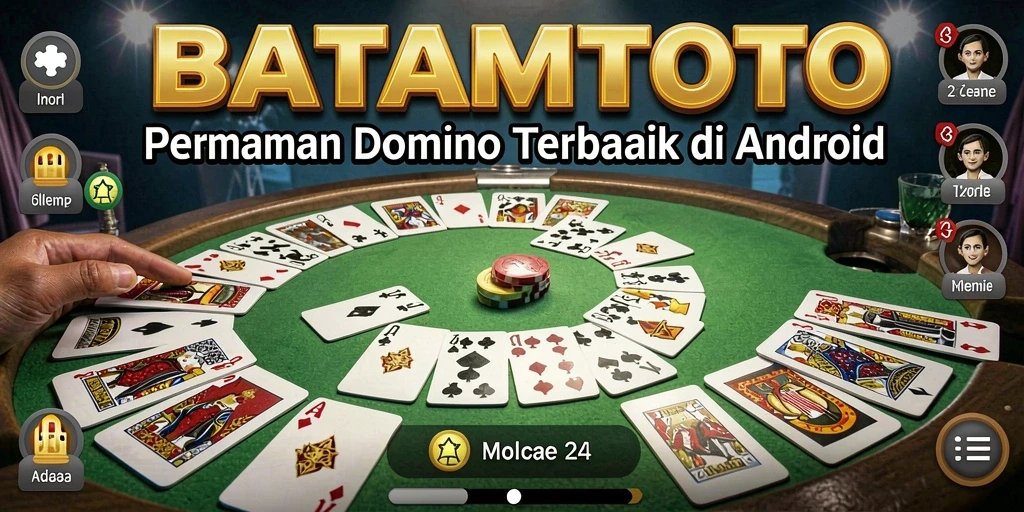 Tampilan gameplay domino yang seru dan menarik di BATAMTOTO.