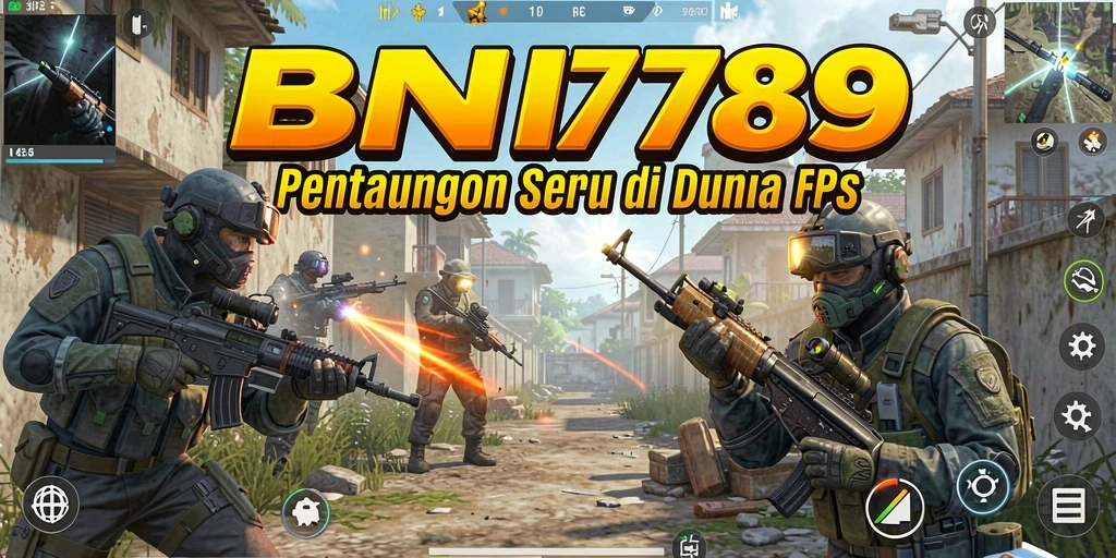 Screenshot BNI789 menampilkan aksi tembak-menembak yang mendebarkan.