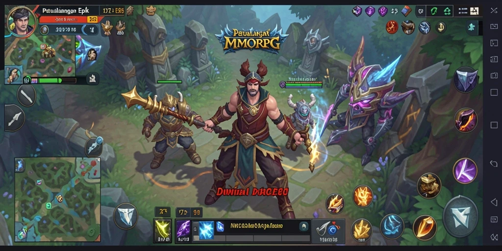 Screenshot D73 menampilkan aksi petualangan seru dalam dunia MMORPG.