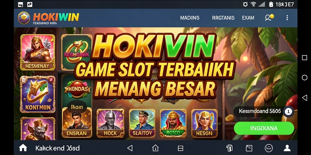 Tampilan menarik dari gameplay HOKIWIN yang mengasyikkan.