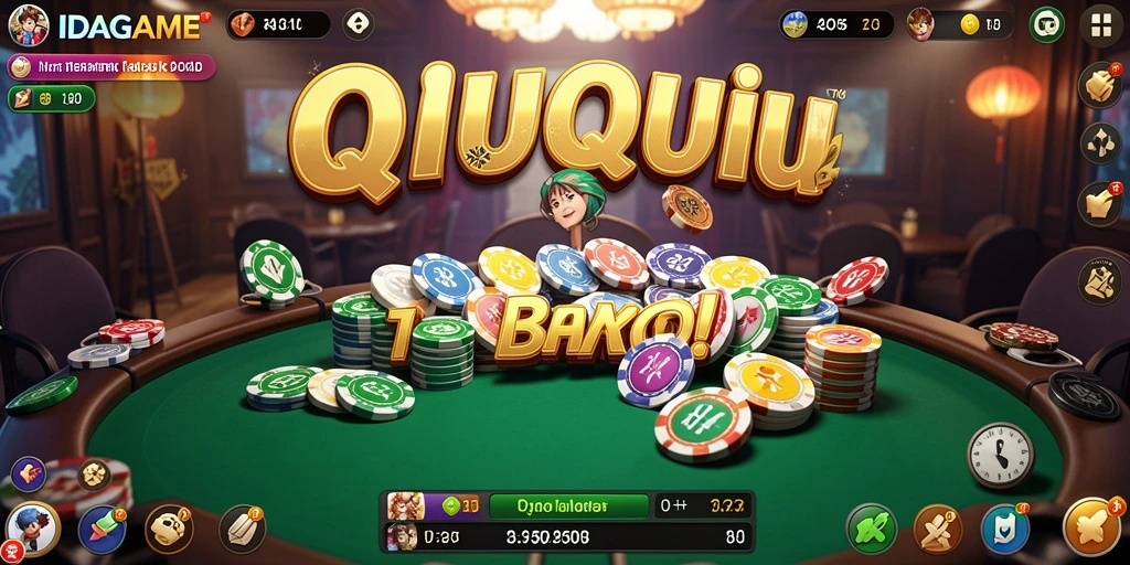 Tampilan antarmuka menarik dari permainan QiuQiu IDAGAME.