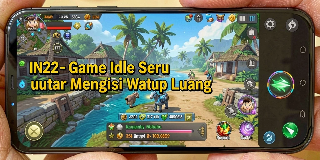 Tampilan gameplay seru dalam game Idle IN22 yang menarik.