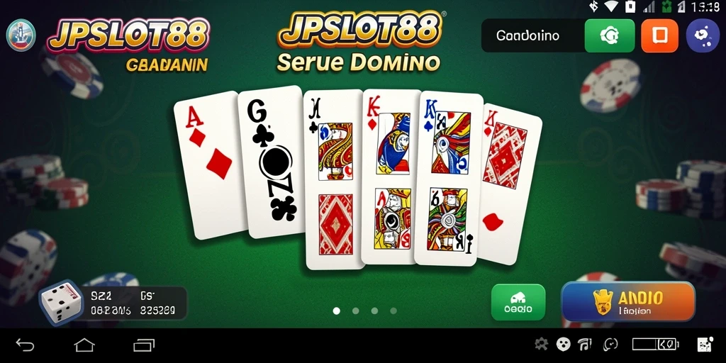 Tampilan gameplay Domino di JPSLOT88 yang menarik dan interaktif.