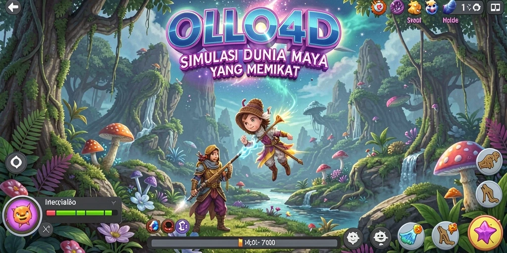 Tampilan gameplay menarik dari OLLO4D dengan grafis yang menawan.