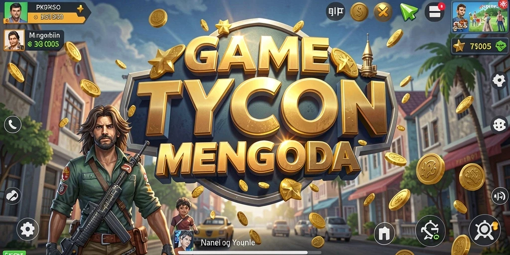Tampilan gameplay PK95 yang menampilkan strategi bisnis yang menarik.