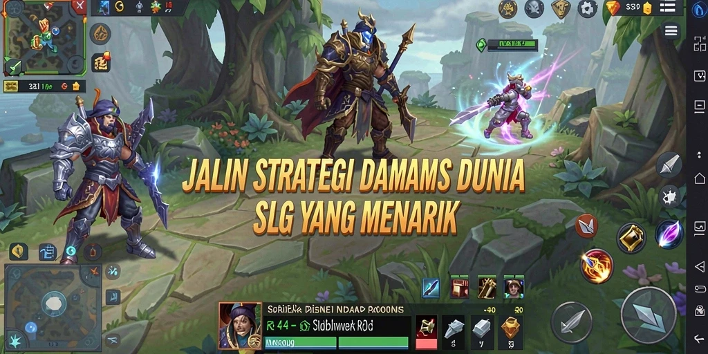 Tampilan screenshot gameplay yang menampilkan strategi SLG di RR44.