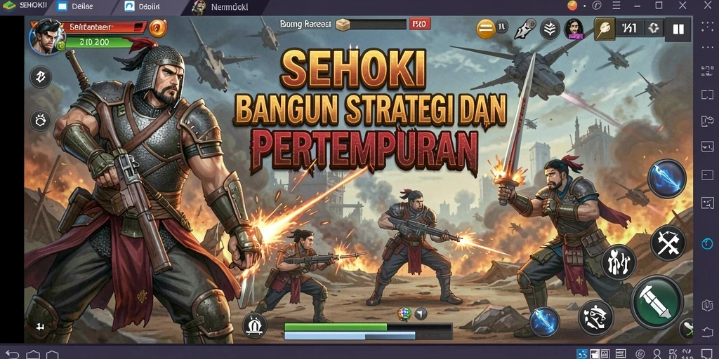 Tampilan aksi pertempuran di game SEHOKI yang mendebarkan.