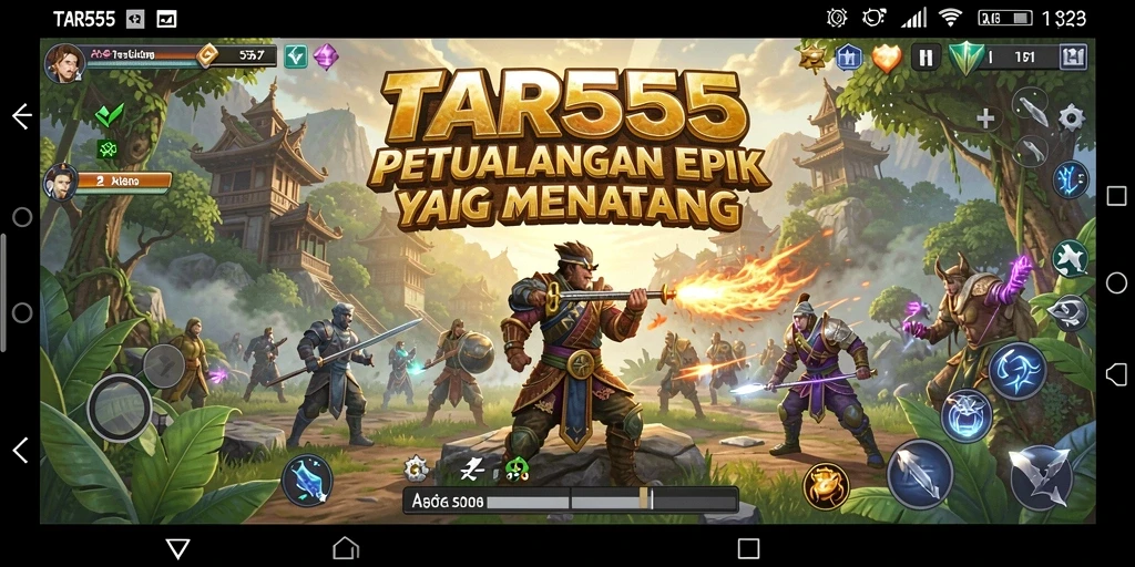 Screenshot TAR555 menampilkan aksi seru dalam petualangan yang mendebarkan.