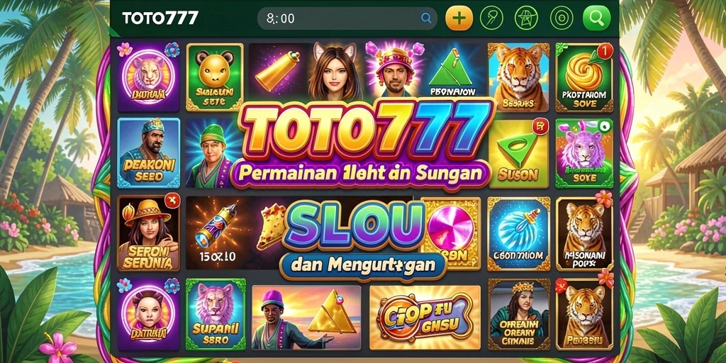 Screenshot TOTO777 menampilkan gameplay slot yang mengasyikkan.