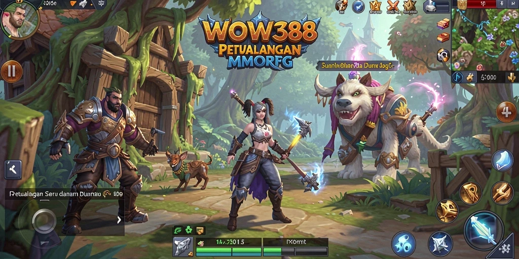 Menampilkan gameplay seru dan interaktif di dunia MMORPG.