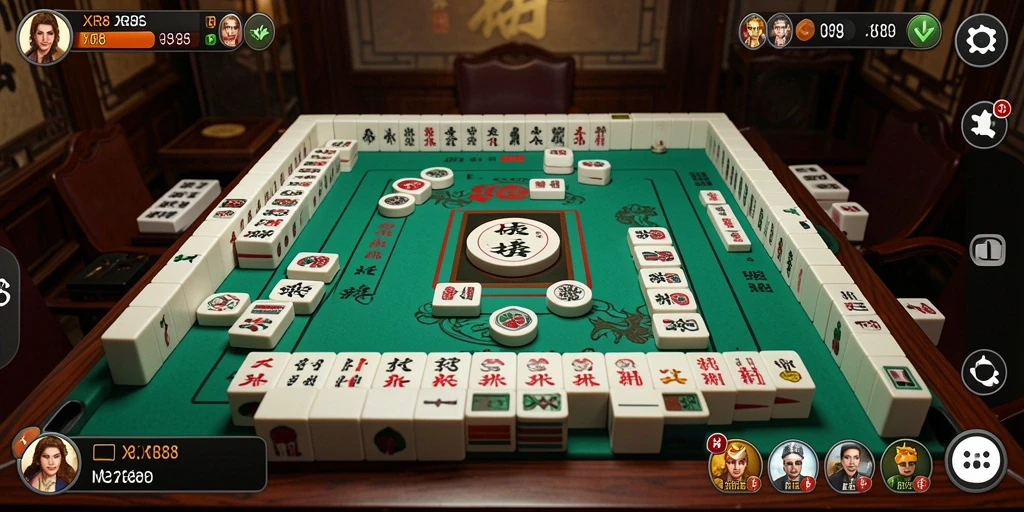 Tampilan gameplay XR88 yang mendebarkan dalam permainan Mahjong.